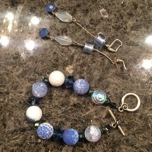 Bracelet and earrings